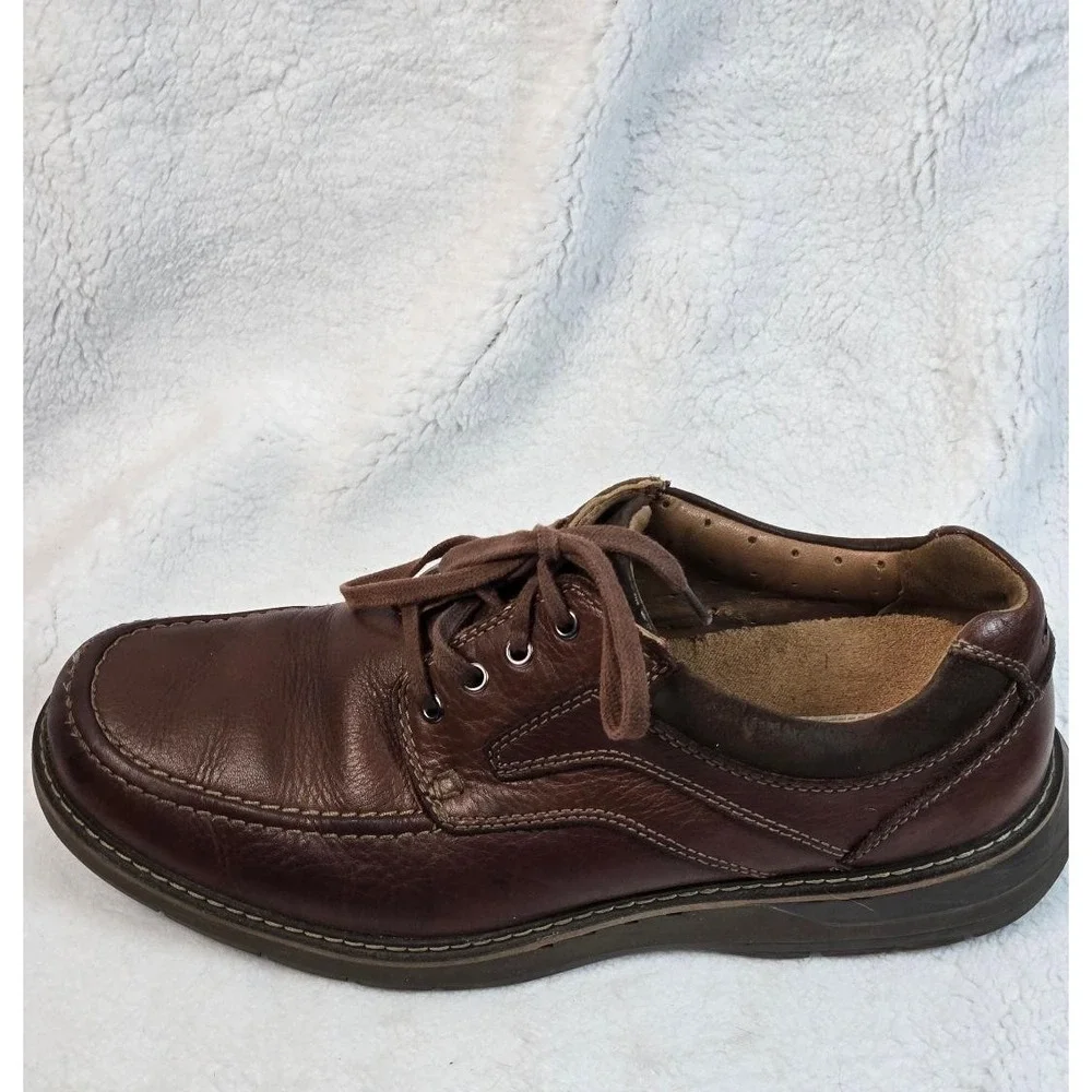 Men's‎ Olukai Leather Lace Up Brown Shoes Size 11 XW